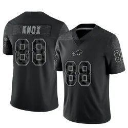 Men's Dawson Knox Buffalo Bills No.88 Limited Reflective Jersey - Black