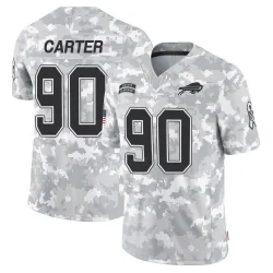 Men's DeWayne Carter Buffalo Bills No.90 Limited 2024 Salute to Service Jersey - Arctic Camo