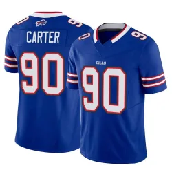 Men's DeWayne Carter Buffalo Bills No.90 Limited Vapor F.U.S.E. Jersey - Royal
