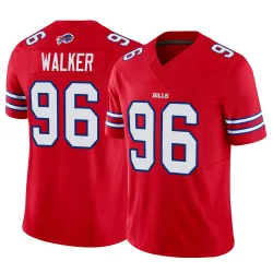 Men's Deone Walker Buffalo Bills No.96 Limited Vapor F.U.S.E. Jersey - Red