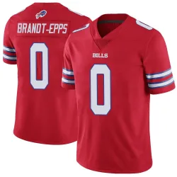 Men's Devin Brandt-Epps Buffalo Bills No.0 Limited Color Rush Vapor Untouchable Jersey - Red