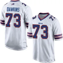 Men's Dion Dawkins Buffalo Bills No.73 Game Jersey - White