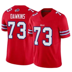 Men's Dion Dawkins Buffalo Bills No.73 Limited Vapor F.U.S.E. Jersey - Red