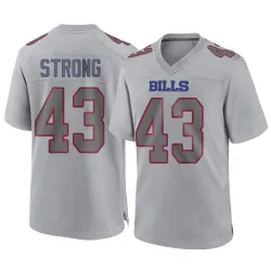 Men's Dorian Strong Buffalo Bills No.43 Game Atmosphere Fashion Jersey - Gray