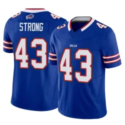 Men's Dorian Strong Buffalo Bills No.43 Limited Vapor F.U.S.E. Jersey - Royal