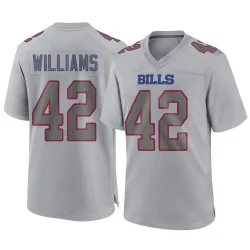 Men's Dorian Williams Buffalo Bills No.42 Game Atmosphere Fashion Jersey - Gray