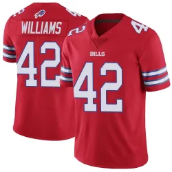 Men's Dorian Williams Buffalo Bills No.42 Limited Color Rush Vapor Untouchable Jersey - Red