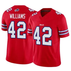 Men's Dorian Williams Buffalo Bills No.42 Limited Vapor F.U.S.E. Jersey - Red