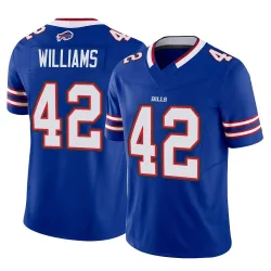 Men's Dorian Williams Buffalo Bills No.42 Limited Vapor F.U.S.E. Jersey - Royal