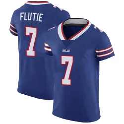 Men's Doug Flutie Buffalo Bills No.7 Elite Team Color Vapor Untouchable Jersey - Royal Blue