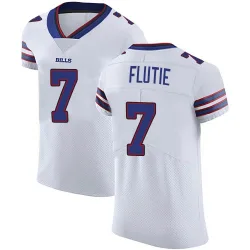 Men's Doug Flutie Buffalo Bills No.7 Elite Vapor Untouchable Jersey - White
