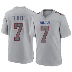 Men's Doug Flutie Buffalo Bills No.7 Game Atmosphere Fashion Jersey - Gray