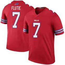 Men's Doug Flutie Buffalo Bills No.7 Legend Color Rush Jersey - Red
