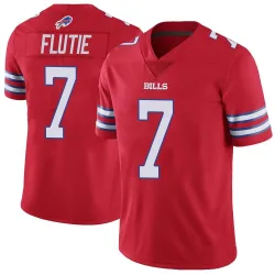 Men's Doug Flutie Buffalo Bills No.7 Limited Color Rush Vapor Untouchable Jersey - Red