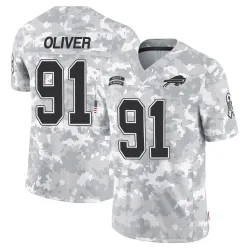 Men's Ed Oliver Buffalo Bills No.91 Limited 2024 Salute to Service Jersey - Arctic Camo