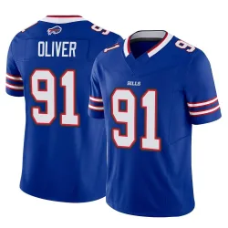 Men's Ed Oliver Buffalo Bills No.91 Limited Vapor F.U.S.E. Jersey - Royal