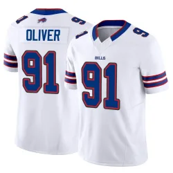 Men's Ed Oliver Buffalo Bills No.91 Limited Vapor F.U.S.E. Jersey - White