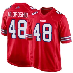 Men's Edefuan Ulofoshio Buffalo Bills No.48 Game Alternate Jersey - Red