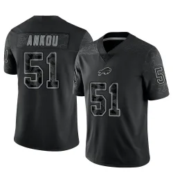 Men's Eli Ankou Buffalo Bills No.51 Limited Reflective Jersey - Black