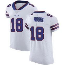 Men's Elijah Moore Buffalo Bills No.18 Elite Vapor Untouchable Jersey - White