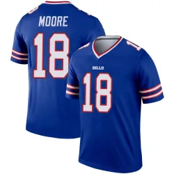 Men's Elijah Moore Buffalo Bills No.18 Legend Jersey - Royal