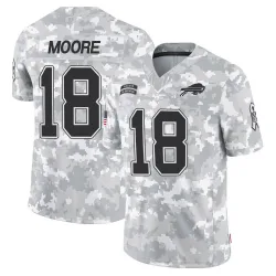 Men's Elijah Moore Buffalo Bills No.18 Limited 2024 Salute to Service Jersey - Arctic Camo