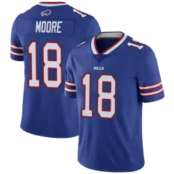 Men's Elijah Moore Buffalo Bills No.18 Limited Team Color Vapor Untouchable Jersey - Royal