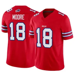 Men's Elijah Moore Buffalo Bills No.18 Limited Vapor F.U.S.E. Jersey - Red