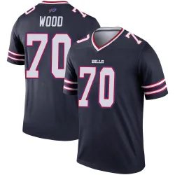 Men's Eric Wood Buffalo Bills No.70 Legend Inverted Jersey - Navy