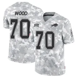 Men's Eric Wood Buffalo Bills No.70 Limited 2024 Salute to Service Jersey - Arctic Camo