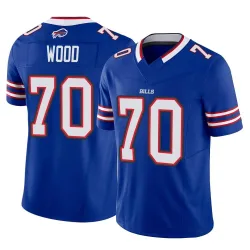Men's Eric Wood Buffalo Bills No.70 Limited Vapor F.U.S.E. Jersey - Royal