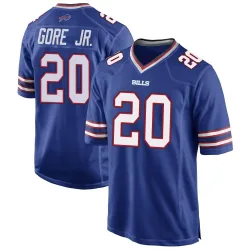 Men's Frank Gore Jr. Buffalo Bills No.20 Game Team Color Jersey - Royal Blue