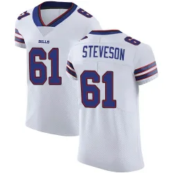 Men's Gable Steveson Buffalo Bills No.61 Elite Vapor Untouchable Jersey - White
