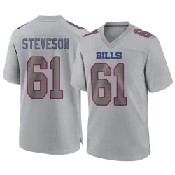Men's Gable Steveson Buffalo Bills No.61 Game Atmosphere Fashion Jersey - Gray