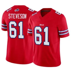 Men's Gable Steveson Buffalo Bills No.61 Limited Vapor F.U.S.E. Jersey - Red