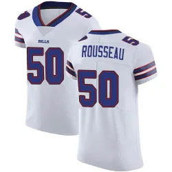 Men's Greg Rousseau Buffalo Bills No.50 Elite Vapor Untouchable Jersey - White