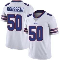 Men's Greg Rousseau Buffalo Bills No.50 Limited Color Rush Vapor Untouchable Jersey - White
