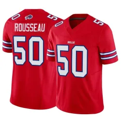 Men's Greg Rousseau Buffalo Bills No.50 Limited Vapor F.U.S.E. Jersey - Red