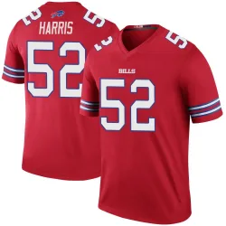 Men's Hayden Harris Buffalo Bills No.52 Legend Color Rush Jersey - Red