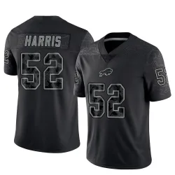 Men's Hayden Harris Buffalo Bills No.52 Limited Reflective Jersey - Black