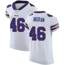Men's Ja'Marcus Ingram Buffalo Bills No.46 Elite Vapor Untouchable Jersey - White
