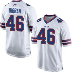 Men's Ja'Marcus Ingram Buffalo Bills No.46 Game Jersey - White