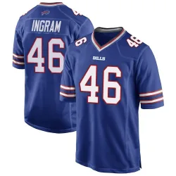 Men's Ja'Marcus Ingram Buffalo Bills No.46 Game Team Color Jersey - Royal Blue