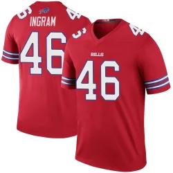 Men's Ja'Marcus Ingram Buffalo Bills No.46 Legend Color Rush Jersey - Red