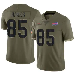 Men's Jackson Hawes Buffalo Bills No.85 Limited 2022 Salute To Service Jersey - Olive
