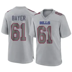 Men's Jacob Bayer Buffalo Bills No.61 Game Atmosphere Fashion Jersey - Gray