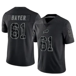 Men's Jacob Bayer Buffalo Bills No.61 Limited Reflective Jersey - Black