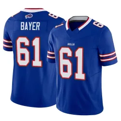 Men's Jacob Bayer Buffalo Bills No.61 Limited Vapor F.U.S.E. Jersey - Royal