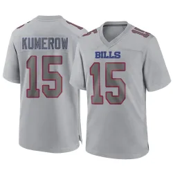 Men's Jake Kumerow Buffalo Bills No.15 Game Atmosphere Fashion Jersey - Gray