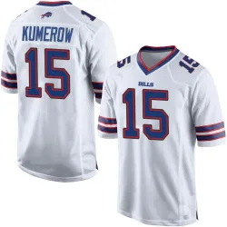 Men's Jake Kumerow Buffalo Bills No.15 Game Jersey - White